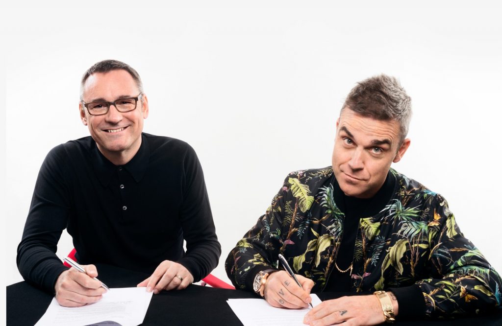 Sony Music UK announces worldwide partnership with Robbie Williams