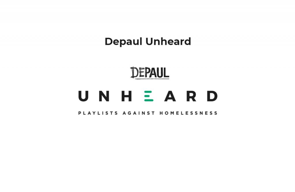 Depaul launch Unheard charity campaign with Tom Grennan