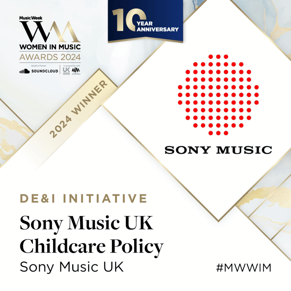 Sony Music UK’s childcare policy wins at Music Week’s Women in Music Awards